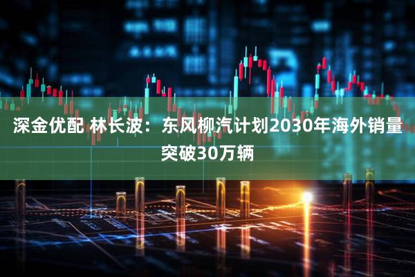 深金优配 林长波：东风柳汽计划2030年海外销量突破30万辆