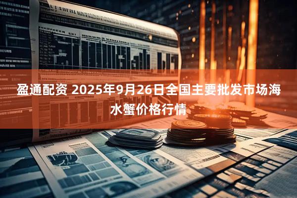 盈通配资 2025年9月26日全国主要批发市场海水蟹价格行情